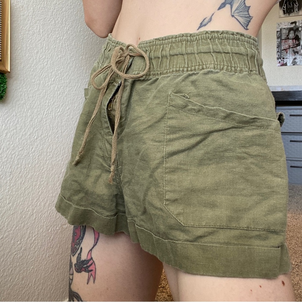 Linens Drawstring Shorts